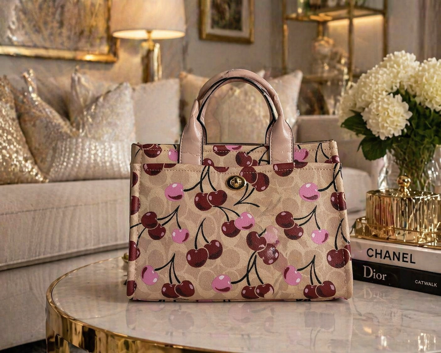 CHERRY 2 PIECE TOTE(med)